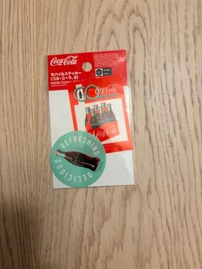 Coca Cola Japan Mobile Sticker Set Retro Logo Decals New